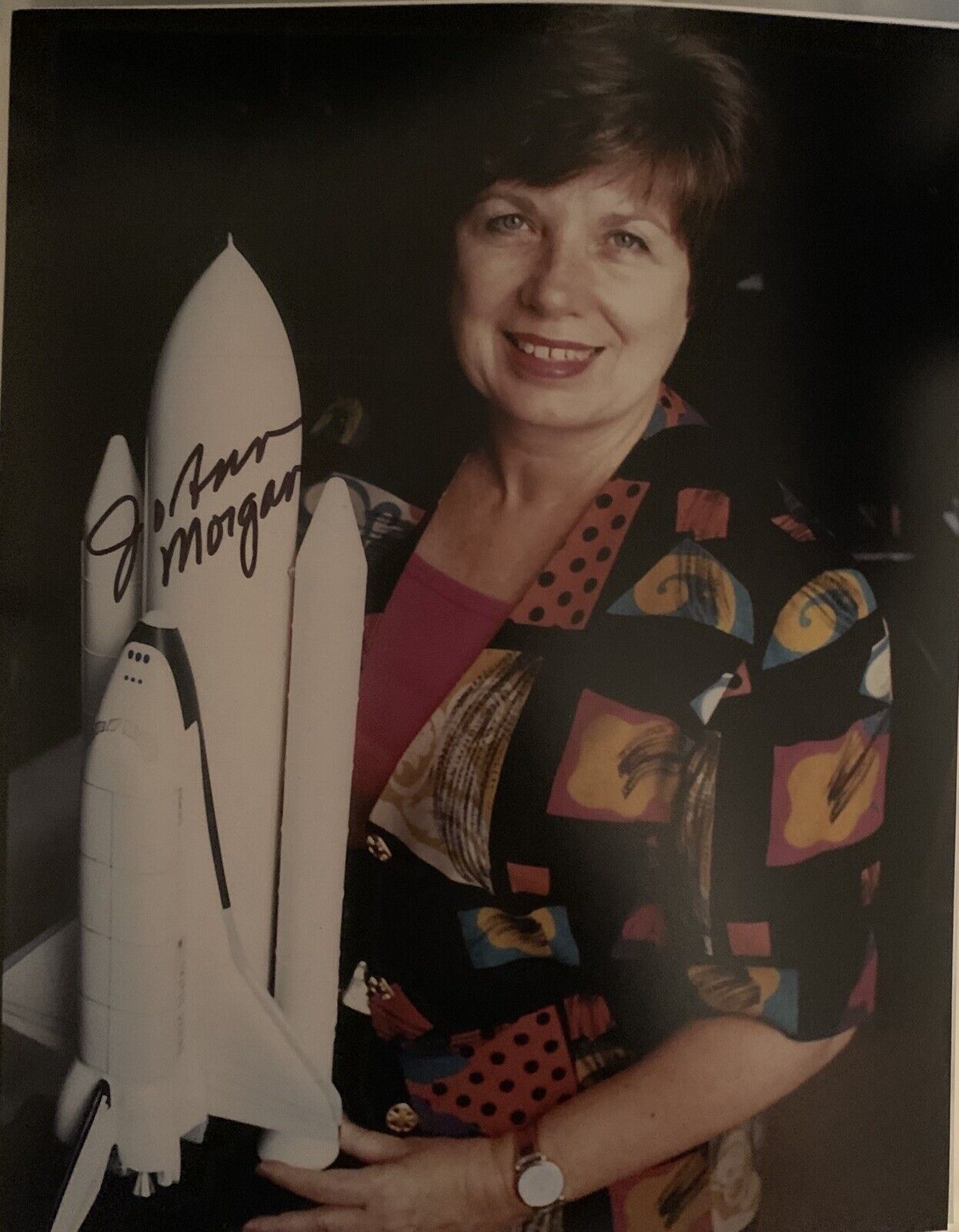 JoAnn Morgan Signed 8x10 Photo Poster painting Pic Auto Nasa Astronaut