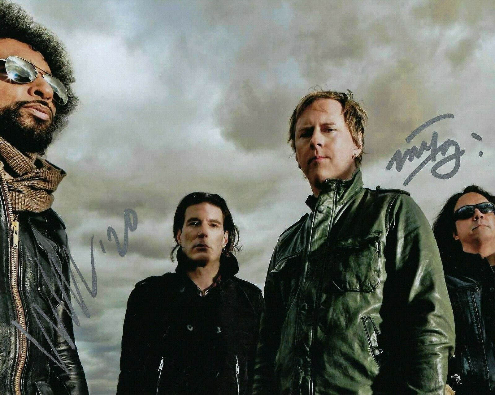 GFA William DuVall & Mike Inez * ALICE IN CHAINS * Signed 8x10 Photo Poster painting A3 COA