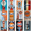 (Multi Style)Gulf Oil - Metal Tin Signs(8*12Inch/12*16Inch) - Garage