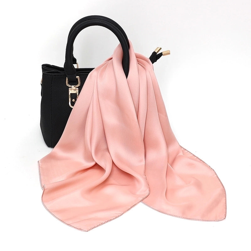 Women’s Elegant Basic Printing Polyester Printing Silk Scarf