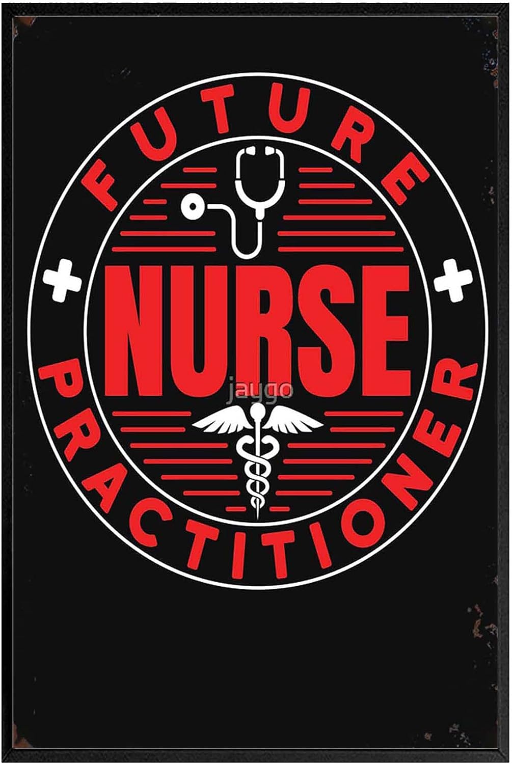 Future Nurse Practitioner 12 inch  X 16 inch  Funny Posters Canvas Posters Gothic Presents Nautical Beach House Apartment Frameless Dorm Laundry Xmas