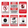 6pcs - Warning - Vintage Metal Signs(12*16Inch)