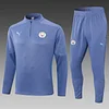 2024/2025 Manchester City Half-Pull Training Suit Grey Football Shirt 1:1 Thai Quality Set