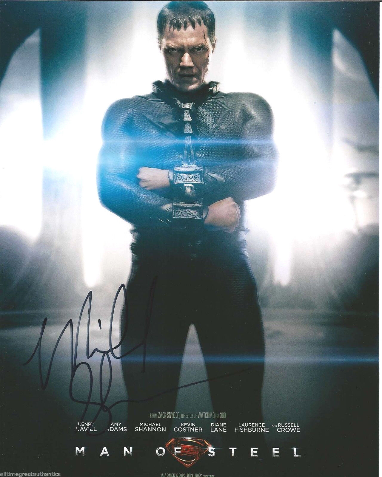 MICHAEL SHANNON SIGNED MAN OF STEEL 8X10 Photo Poster painting W/COA GENERAL ZOD SUPERMAN