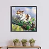 5D DIY Full Square Drill Diamond Painting Cat Kit Home Decoration Art 45x45cm