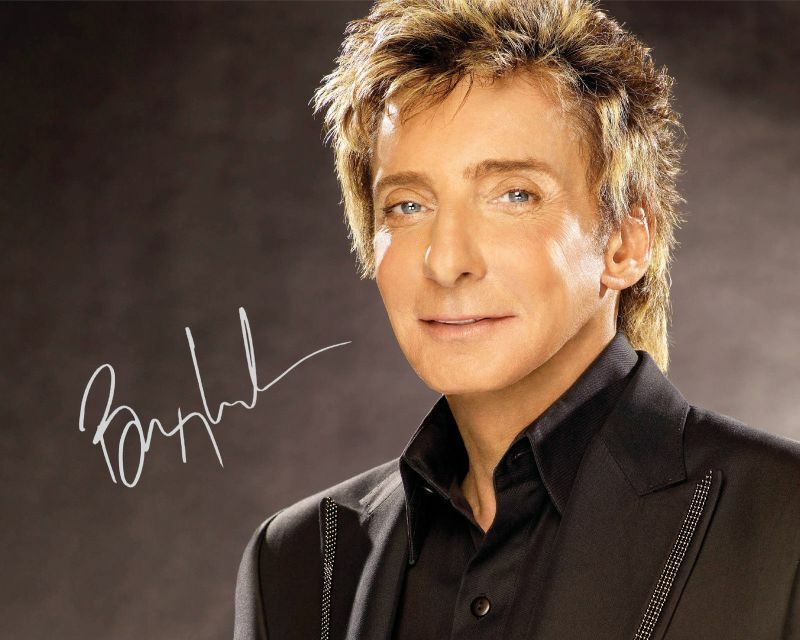 Barry Manilow Autograph Signed Photo Poster painting Print