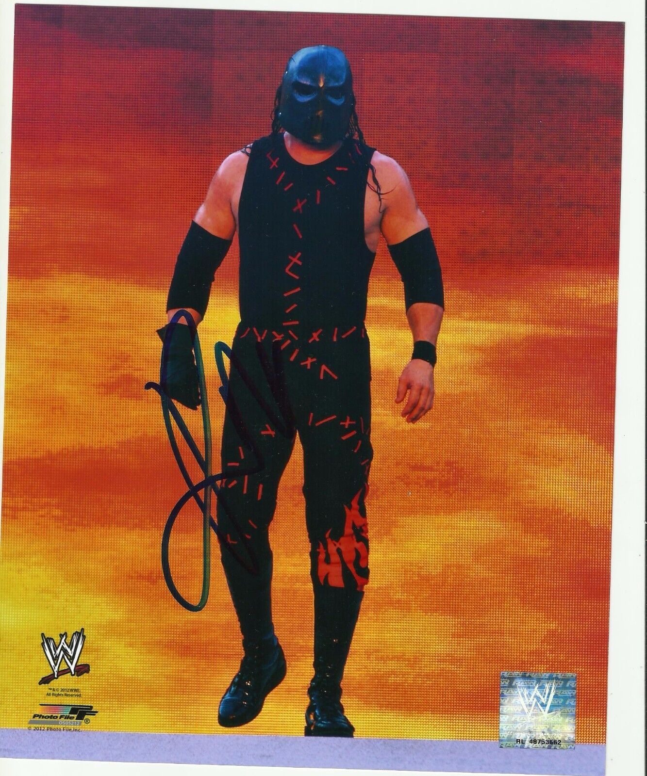 WWE KANE Signed 8x10 Photo Poster painting