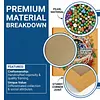 (25x25cm)DIY Pearl Painting Xmas Framed Handmade Pearl Material Art Kit Living Room Decor