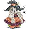 Halloween Bunny-14CT Stamped Cross Stitch 20*22cm/7.87*8.66in