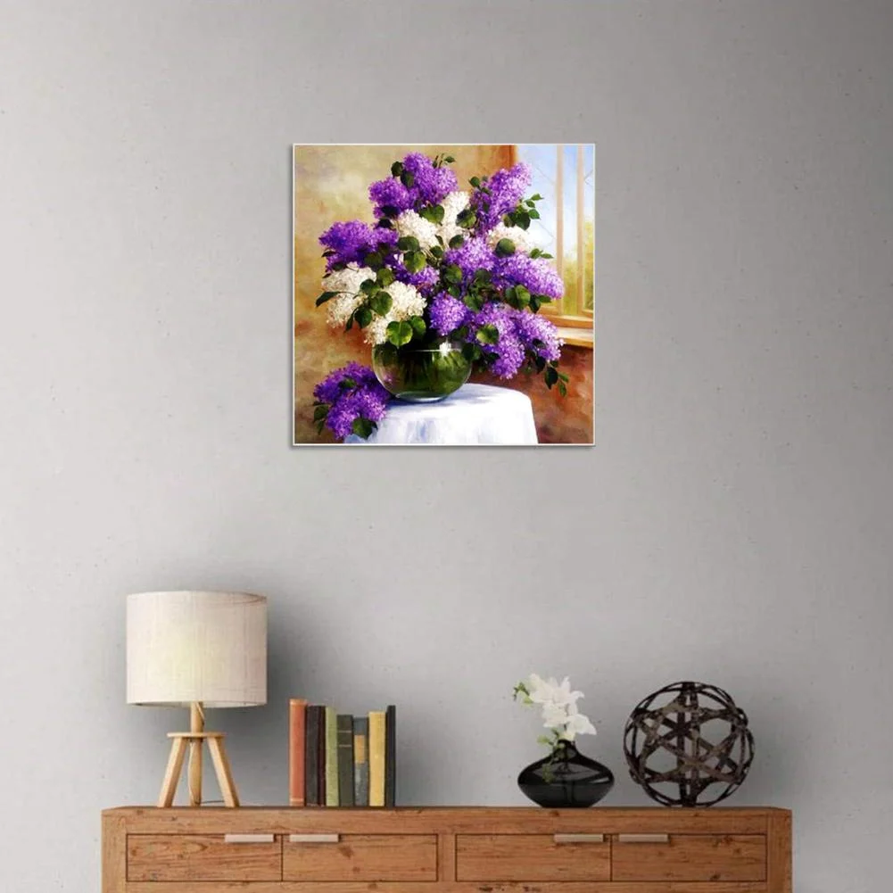 Diamond Painting - Partial Round Drill - Flower(30*30cm)