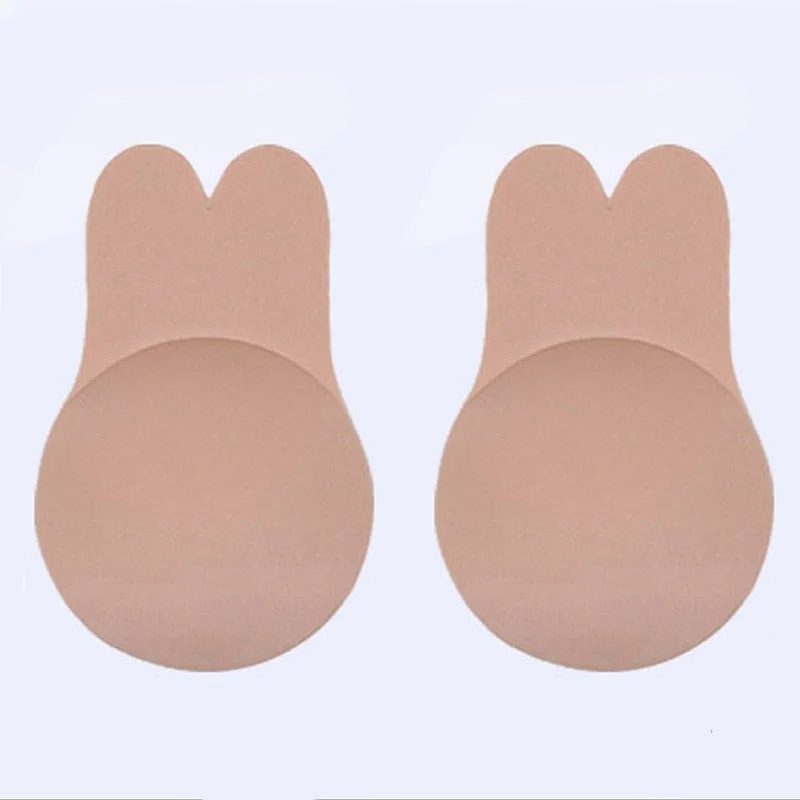 Strapless Adhesive Bra Self Adhesive Nipple Breast Pasties Cover Reusable Silicone Invisible Lingerie Push Up Bra