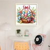Easter Eggs In Flower Basket-14CT Stamped Cross Stitch 40*40cm/15.75*15.75in