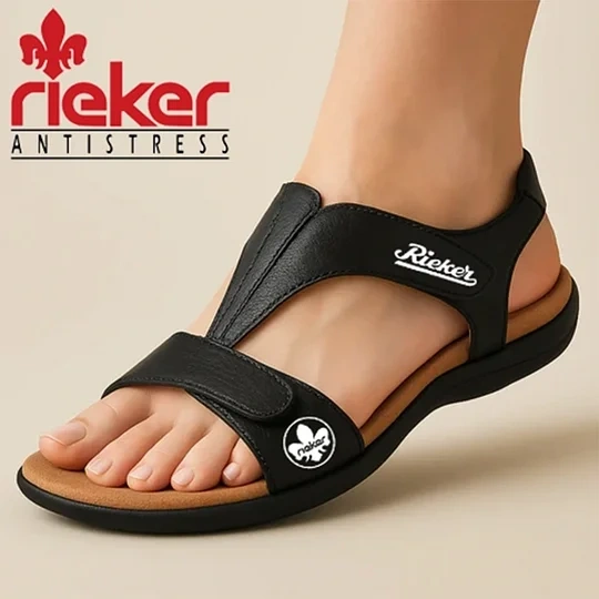 RIEKER®bőr szandálok