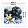 Dog And Bear-11CT Stamped Cross Stitch 40*40cm/15.75*15.75in tapestrymarket