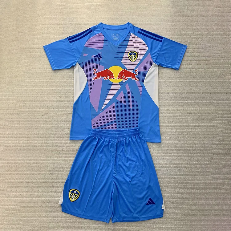 24/25 Leeds United Lake Blue Goalkeeper Adult Set
