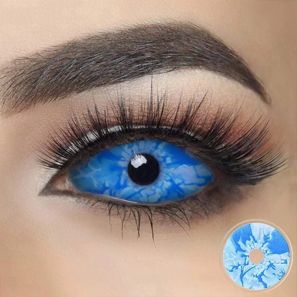 Ice Age Blue White Sclera Halloween Lenses