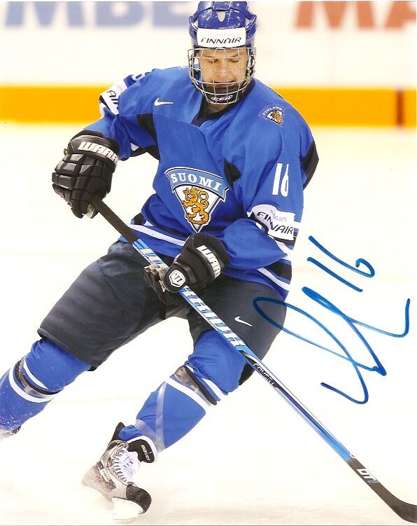 Team Finland Aleksander Barkov Signed Autographed 8x10 Photo Poster painting COA