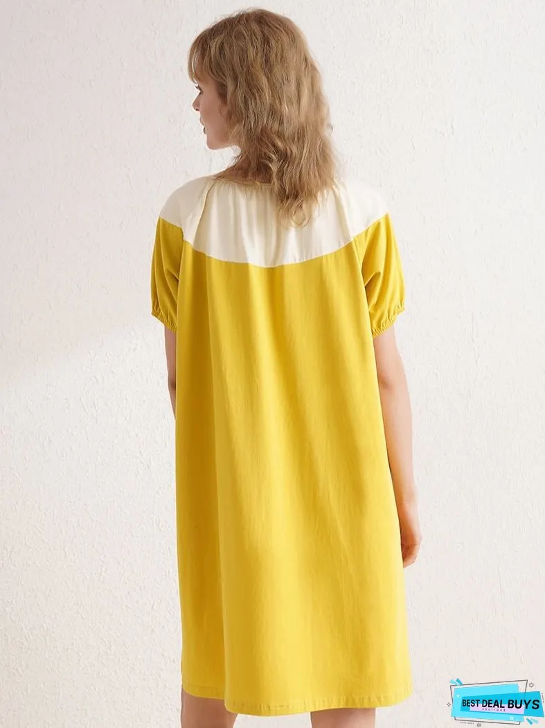 Cotton Contrast Night Dress