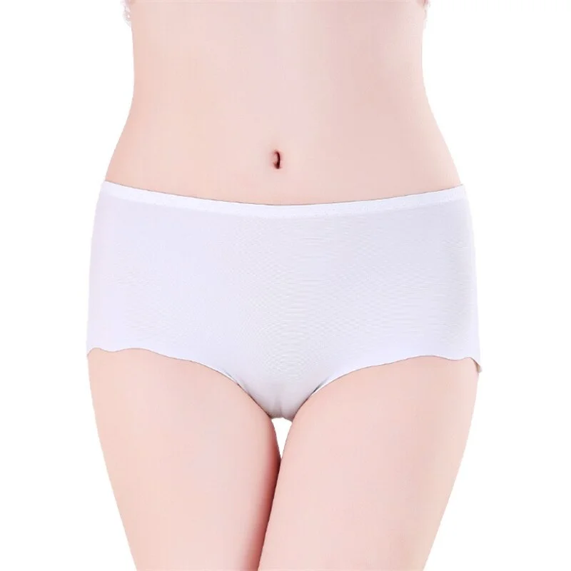 100KG Girls Panties Ice Silk Lingerie Elastic Briefs Underpant трусы Female Special For You Breathable Underwear трусы женские
