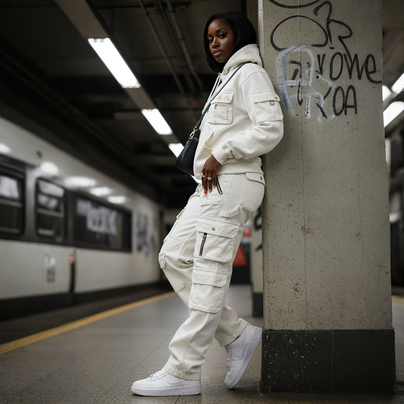 Street Style Multi-functional Multi-pocket Multi-zipper Retro Washed Cargo Trousers