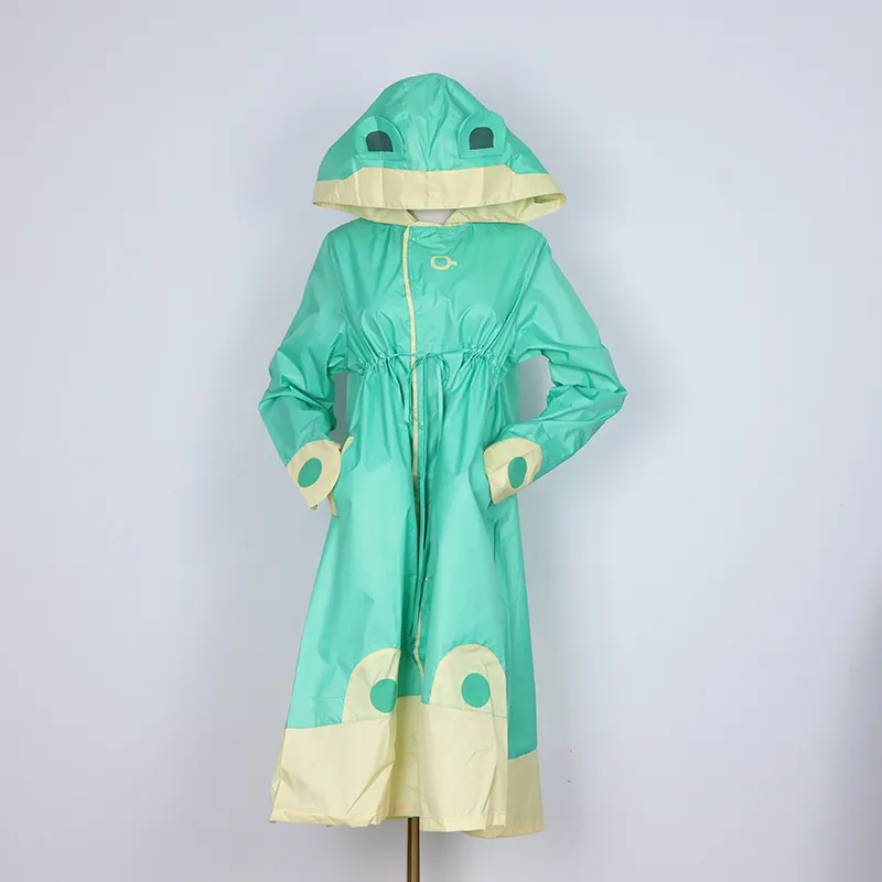 Sakura Collaboration Frog Raincoat and Rain Boots