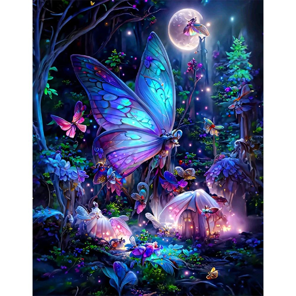 Dream Butterfly 30*40cm(canvas) full round drill diamond painting