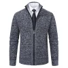 2023 New Autumn and Winter Men's Knitted Sweater Zipper Jacket