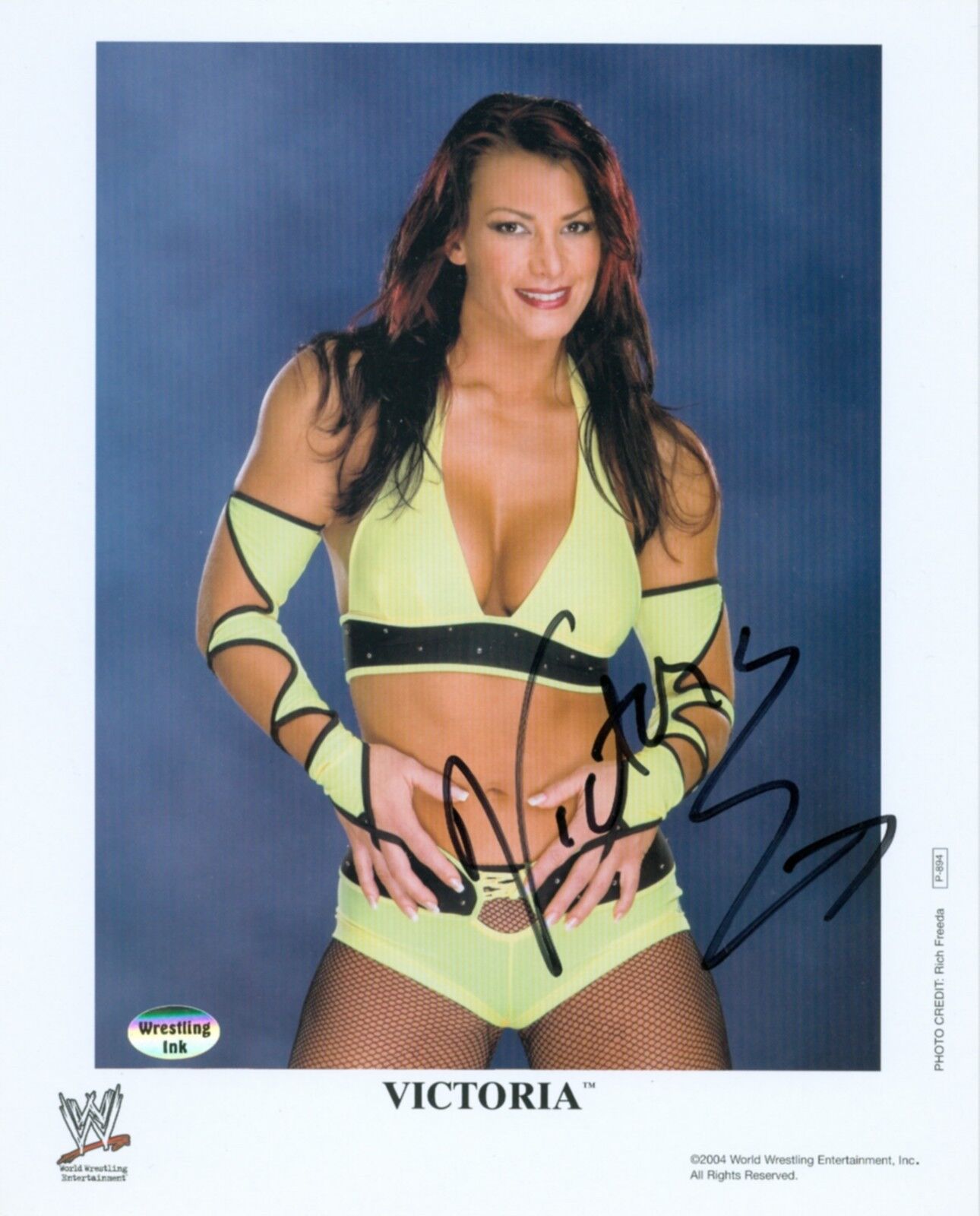 VICTORIA WWE DIVA SIGNED AUTOGRAPH 8X10 ORIGINAL PROMO Photo Poster painting