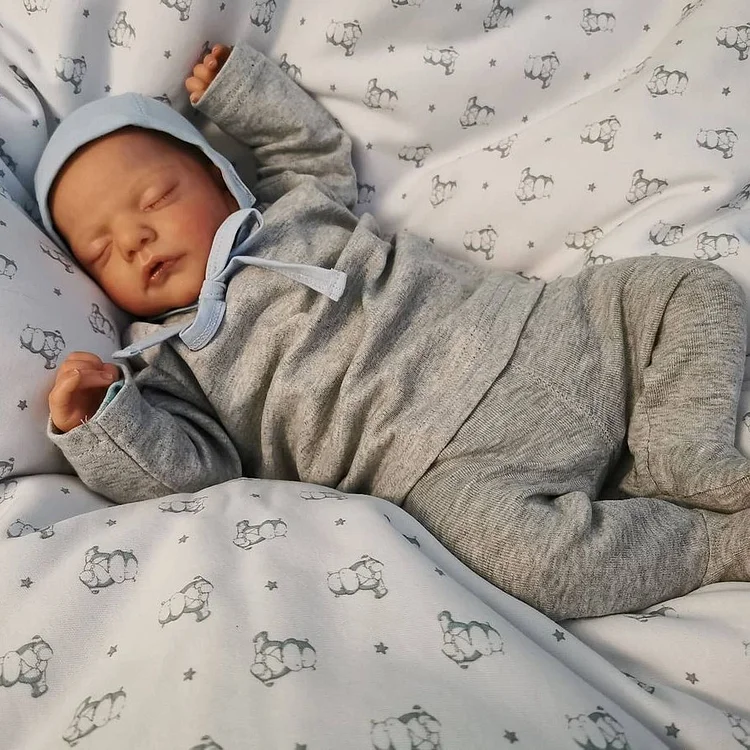 [Newborn Boy] 12" Realistic Reborn Baby Doll Real Silicone Vinyl Babies Named Ronnie