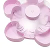 Divided Spinning Snack Serving Tray 5-Compartment Rotating Round Snackle Box Container with Lid for Chips and Dip Nut Candy Fruit Party Picnic