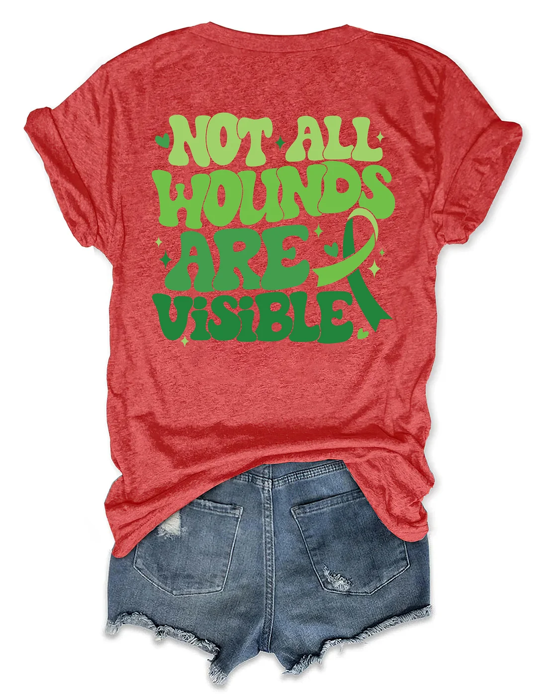 Not All Wounds Are Visible Mental Health T-shirt