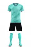 High-End Quick-Drying Polyester Soccer Wear Customizable Short-Sleeved Training Suit Set with OEM Service Available