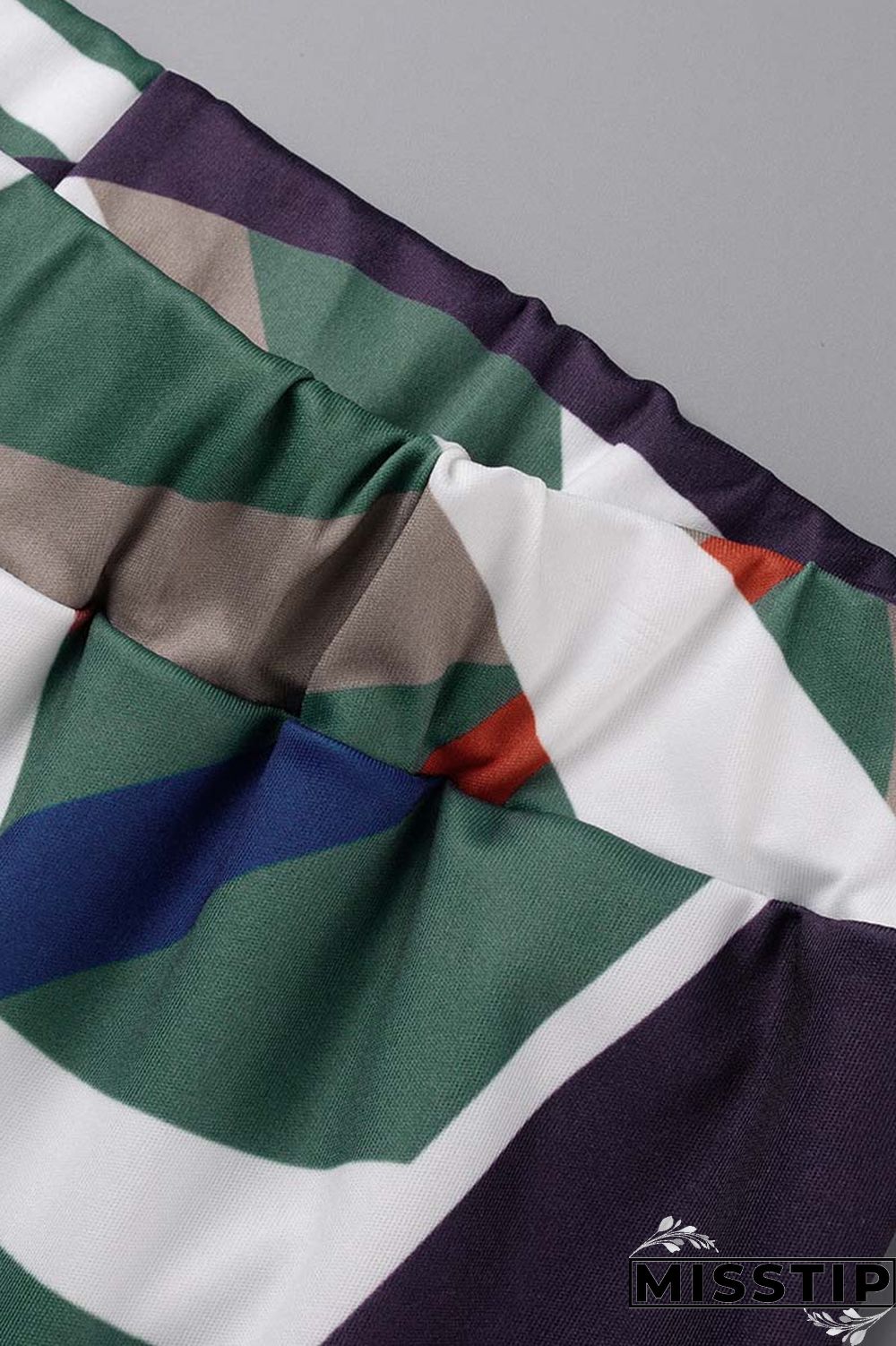 Black Casual Print Patchwork Zipper Collar Long Sleeve Two Pieces