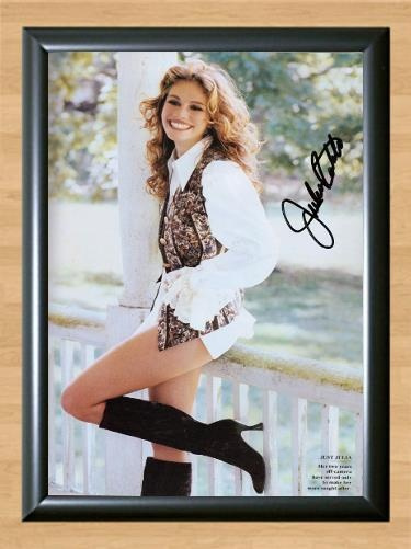 Julia Roberts Young Closer Signed Autographed Photo Poster painting Poster Print Memorabilia A3 Size 11.7x16.5