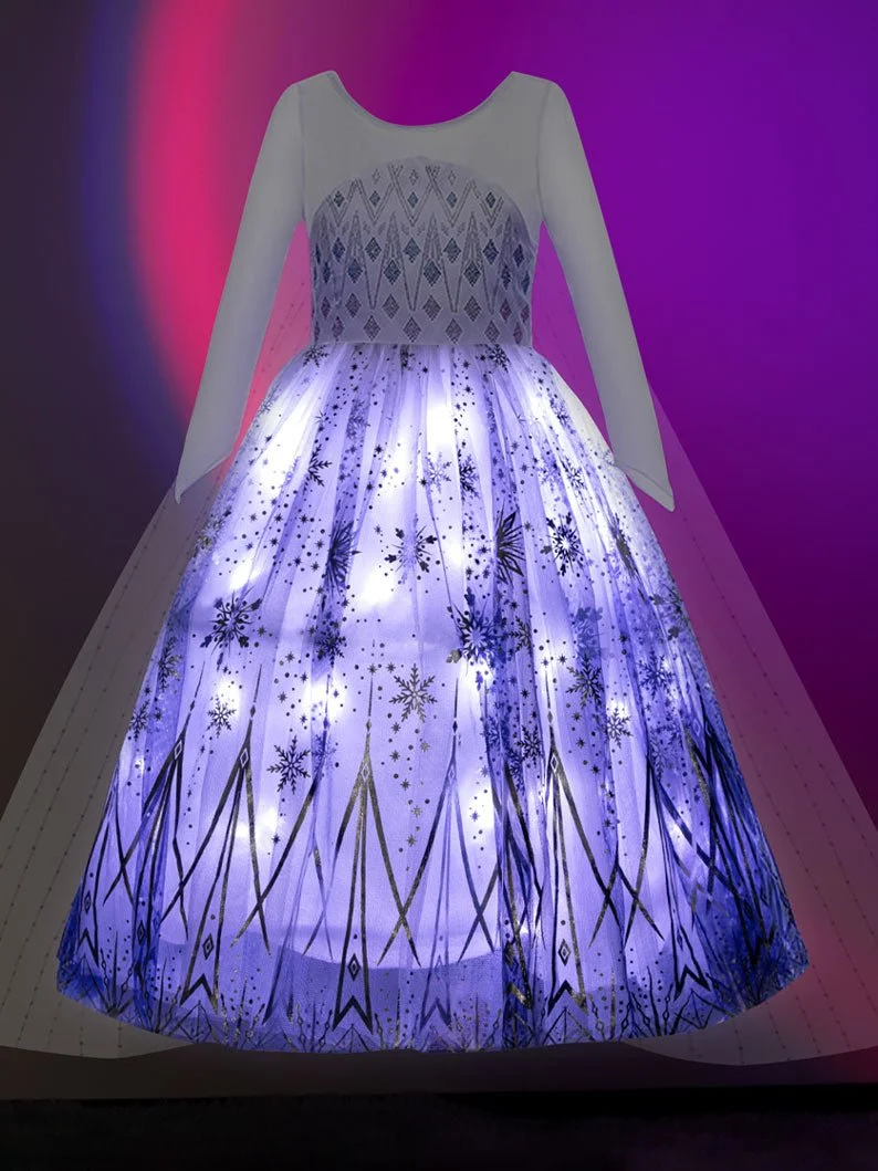 Snow LED Light Ball Gown Dress
