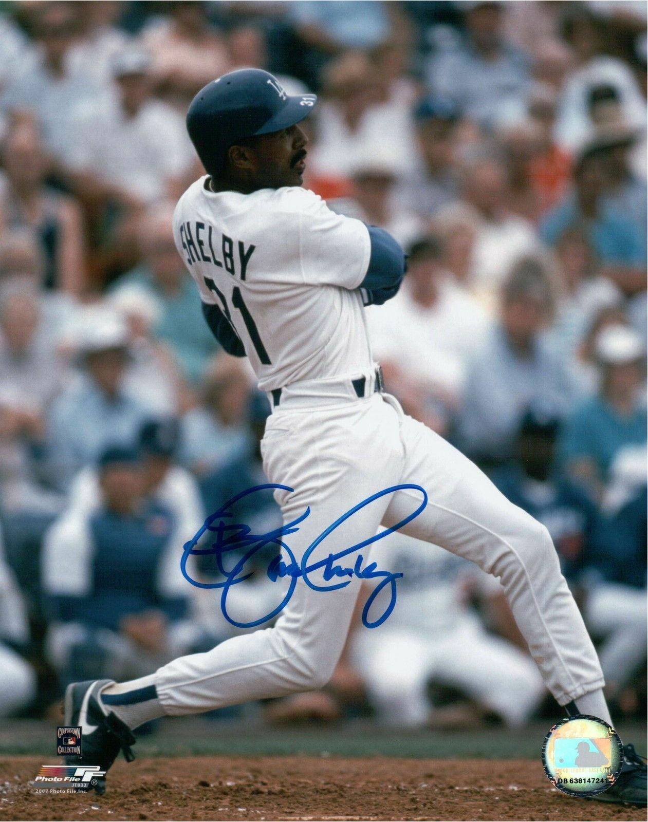 John Shelby Signed 8X10 Photo Poster painting Autograph Los Angeles Dodgers Blue Auto COA