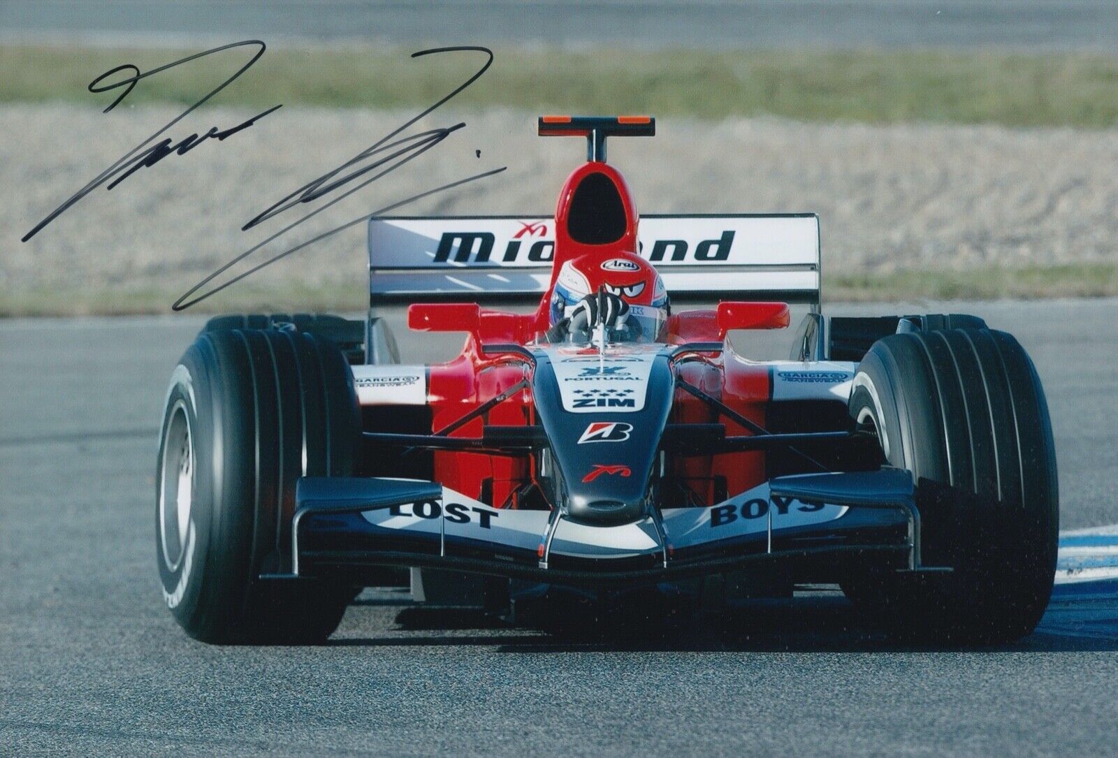 Thomas Biagi Hand Signed 12x8 Photo Poster painting F1 Autograph Midland F1 1