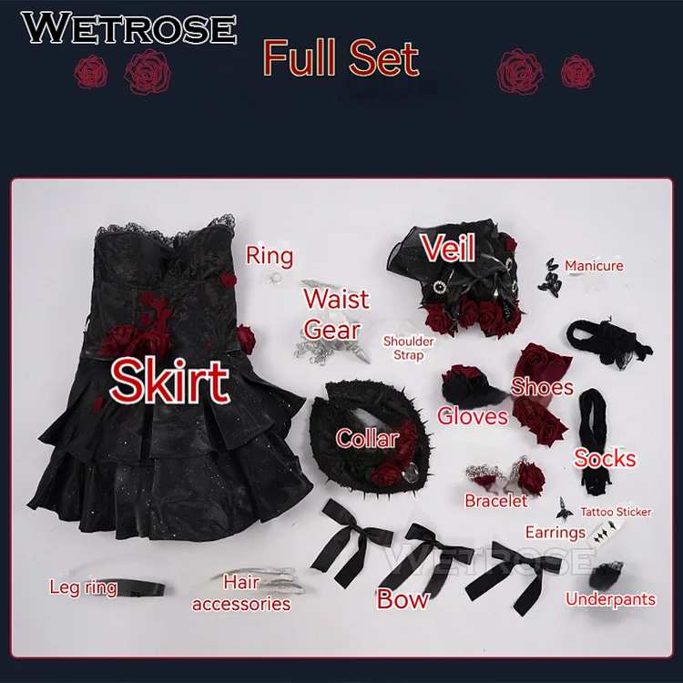 【Wetrose】Psychologist Everlasting Night Identity V Cosplay Costume Full Set