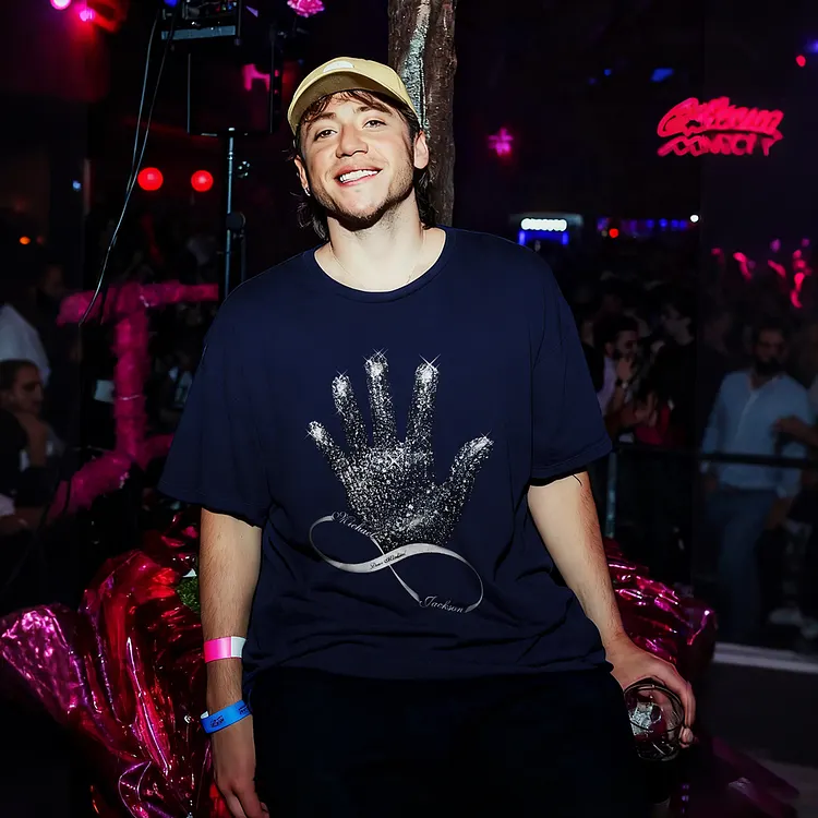 Glam Handprint Icon Printed Men's T-shirt