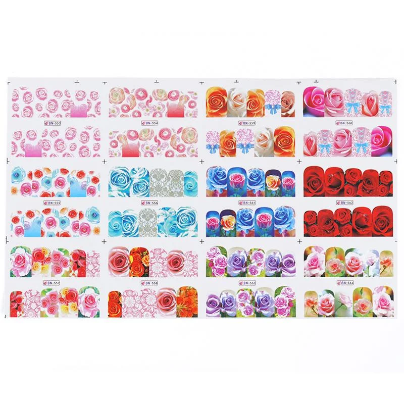12Pcs Summer Fruit Water Decals Fruit/Kiwi/Banana/Lemon/ Strawberry Designs DIY Nail Stickers Wraps Slider Decoration