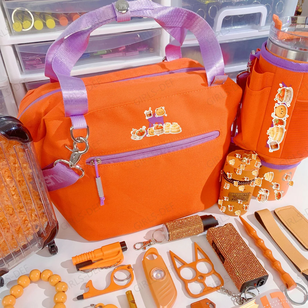 (NEW) ST@NL3Y Tote Bag and C@rry-All Self Defense Keychain with Tumbler