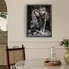 Loup Indien Et Fille-Perceuse Ronde Peinture Diamant-30*40CM