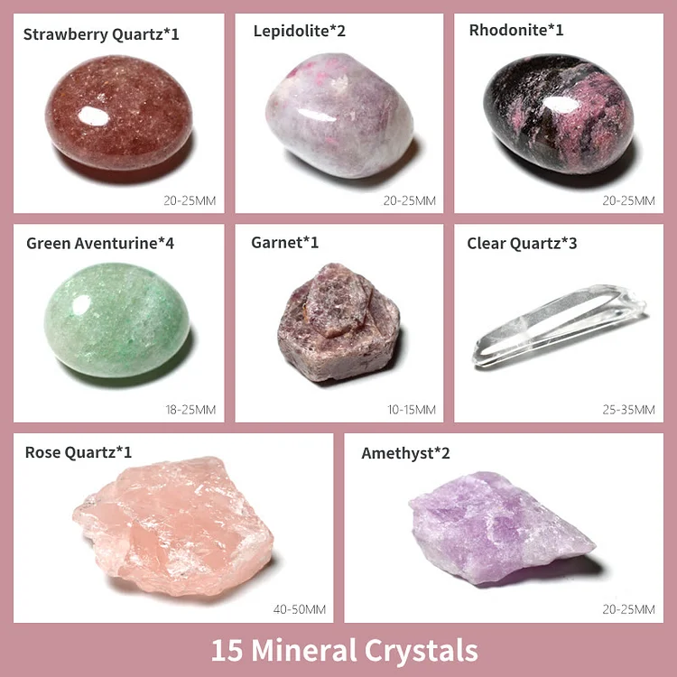Olivenorma Original Stones Energy Generator Chakra Heart Crystal Array