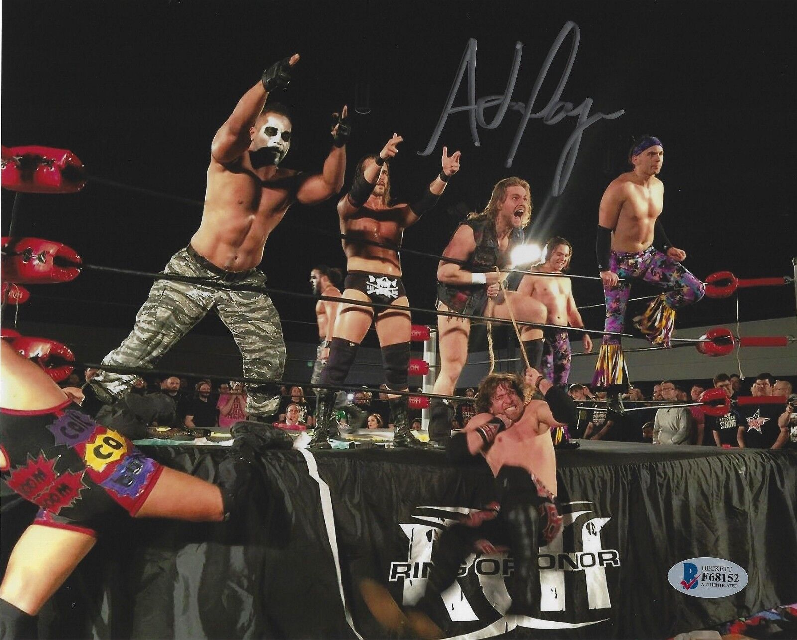 Adam Page Signed 8x10 Photo Poster painting BAS COA New Japan Pro Wrestling Bullet Club Auto'd 5