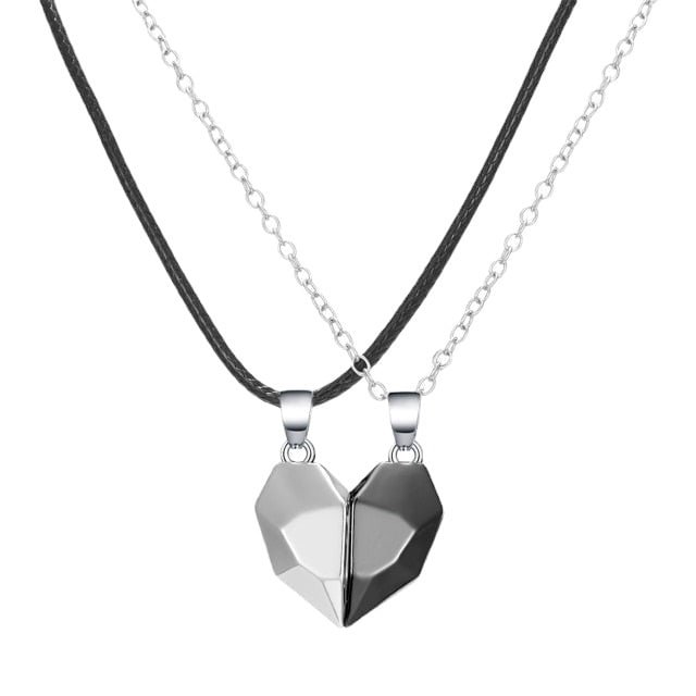 CZBRM Couples Magnetic Heart Pendants (2Pcs)