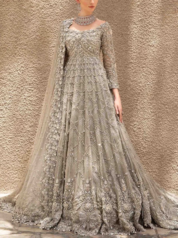 Round Neck Long Sleeve Sequin Lace Dress