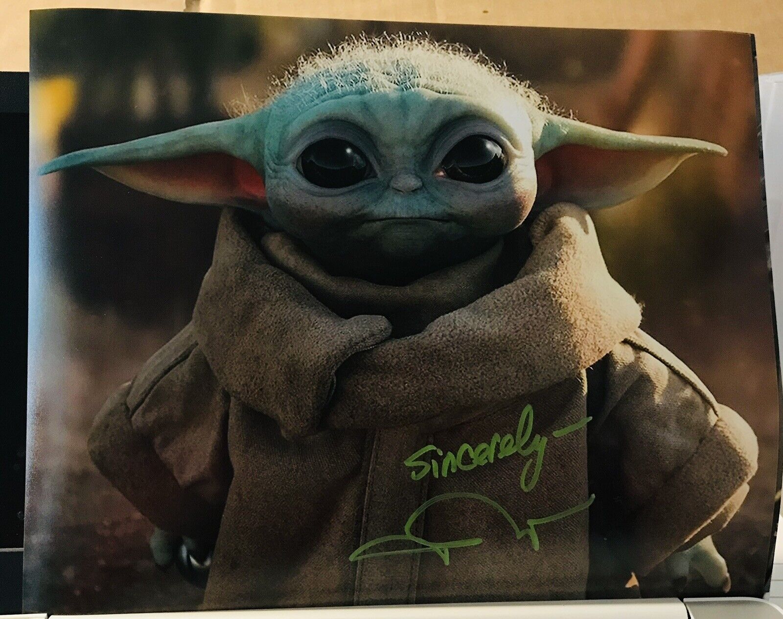 JOHN ROSENGRANT SIGNED 8x10 Photo Poster painting YODA MANDALORIAN STAR WARS BECKETT BAS COA D3