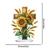 Acryl Kreuz Sonnenblume - 5d DIY Handwerk Ornament