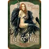 F&eacute;e noire absinthe pin up filles - Panneaux en &eacute;tain m&eacute;tallique(20*30cm/30*40cm)