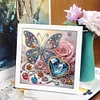 5D DIY Partial Special Shaped Drill Diamond Painting Butterfly Art19.2x19.2cm